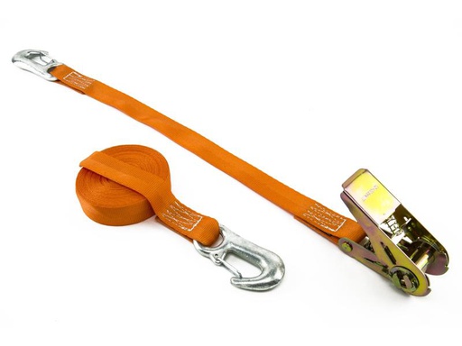 [90120690 896653] Zurrfix Zurrgurt 0.50 + 5.50 m mit Karabiner, 800 daN