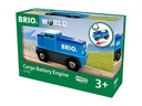 BRIO Eisenbahn Blaue Batterie-Frachtlok