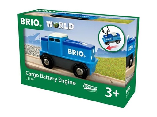 [90120822 1017772] BRIO Eisenbahn Blaue Batterie-Frachtlok