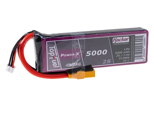 [90120876 1017092] Hacker RC-Akku LiPo 5000 mAh 7.4V 35C TopFuel ECO-X MTAG