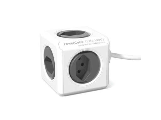 [90120902 473613] Allocacoc Tischsteckdosenleiste PowerCube Extended 5x T13 anthrazit