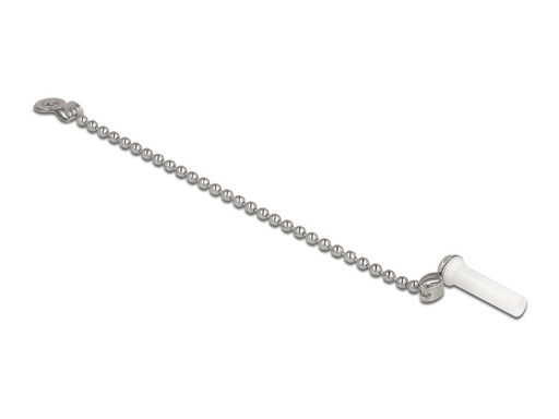 [90120943 1174012] Delock Staubschutz Für LC Stecker mit Kette, 1 Stk, weiss