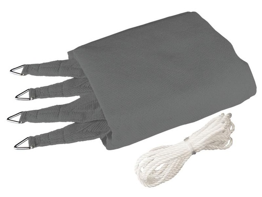 [90121030 1166669] Windhager Sonnensegel 400 cm, Quadratisch, Grau