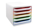 Biella Schubladenbox BIG-BOX PLUS A4+ Weiss/Mehrfarbig