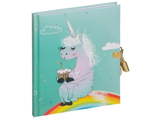 [90012086 884134] Pagna Tagebuch Einhorn mit Schloss