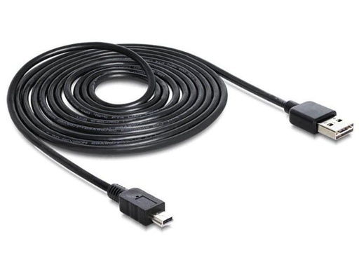 [90121164 262712] Delock USB 2.0-Kabel EASY-USB USB A - Mini-USB B 3 m
