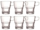 Leonardo Kaffeetasse Senso 250 ml, 6 Stück, Transparent