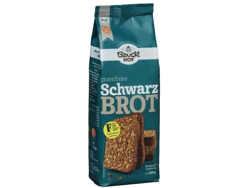 [90121231 929499] Bauck Mühle Backmischung Bio Schwarzbrot glutenfrei 500 g