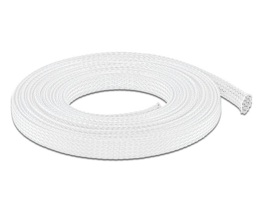[90121332 1077555] Delock Kabelschlauch dehnbar, 5m x 12 mm Weiss