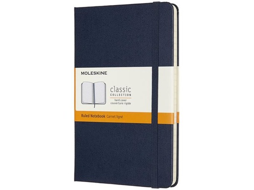 [90121356 1079191] Moleskine Notizbuch Medium Liniert, Dunkelblau, 208 Seiten