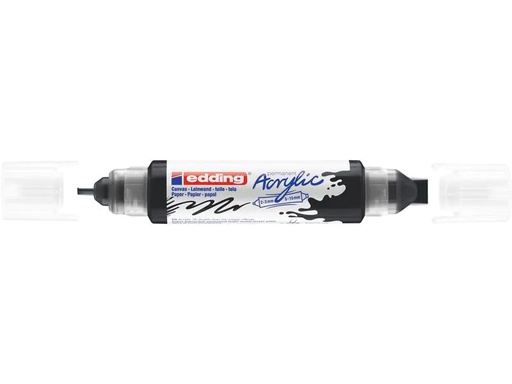 [90121411 1163576] edding Acrylmarker 5400 Double Liner, Schwarz