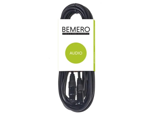 [90121557 889747] Bemero XLR-Kabel XLRf XLRm symmetrisch 6 m, Schwarz