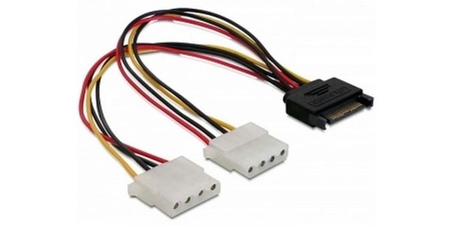 [90121561 1103295] Delock Y-Stromkabel SATA - 2x Molex 20 cm