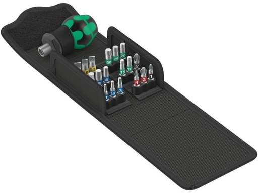 [90121715 1054131] Wera Werkzeug-Etui Kraftform Kompakt Stubby 1 19-teilig