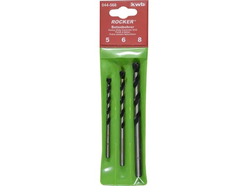 [90121858 492214] kwb Stein- und Betonbohrer-Set 5-8 mm 3-teilig