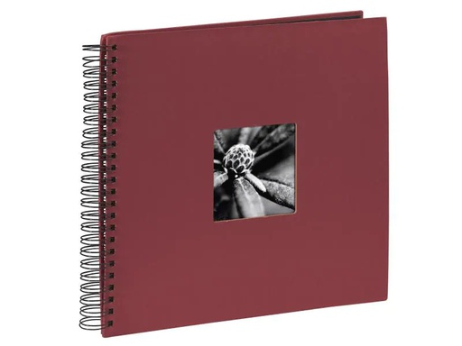 [90122065 1064774] Hama Fotoalbum Fine Art 36 x 32 cm Bordeaux, 50 schwarze Seiten