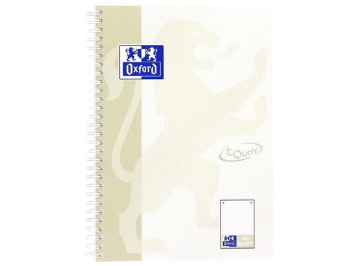 [90122180 1108920] Oxford Notizheft Touch Collegeblock, B5, Dot, Sand