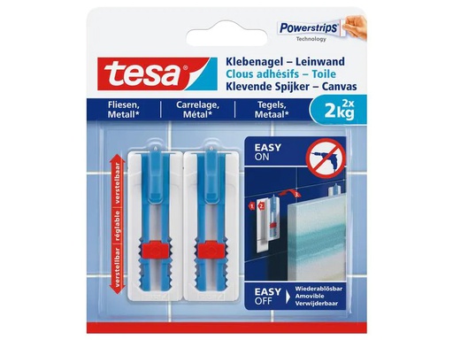 [90122231 1109794] tesa Klebenagel Leinwand für Fliesen &amp; Metall 2 kg