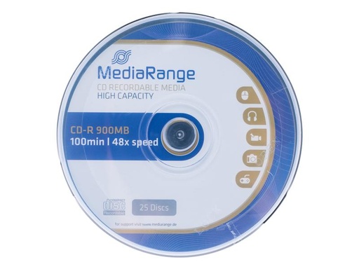 [90122292 52332] MediaRange CD-R Medien 900 MB, Spindel (25 Stück)