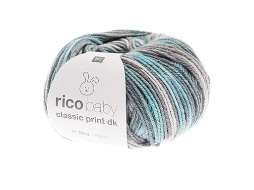 [90012233 945208] Rico Design Wolle Baby Classic Print dk 50 g Mehrfarbig; Blau