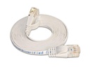 SLIM Slimpatchkabel RJ-45 - RJ-45, Cat 6, UTP, 5 m, Weiss