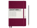 Leuchtturm Notizbuch Medium A5, Liniert, 2-teilig, Port Rot