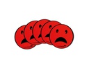 Legamaster Haftmagnet Emoticon Rot, 5 Stück