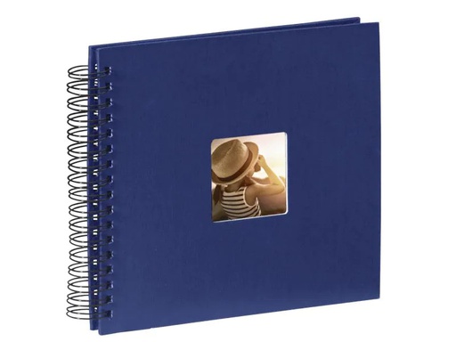 [90122924 1064776] Hama Fotoalbum Fine Art 28 x 24 cm Dunkelblau, 50 schwarze Seiten