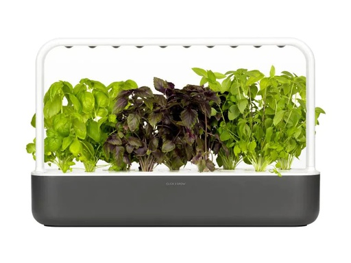 [90122943 657752] Click and Grow Kräutertopf Smart Garden 9 Dunkelgrau