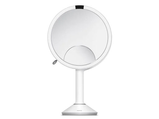 [90123009 918378] Simplehuman Kosmetikspiegel mit Sensor Trio Ø 20 cm Weiss