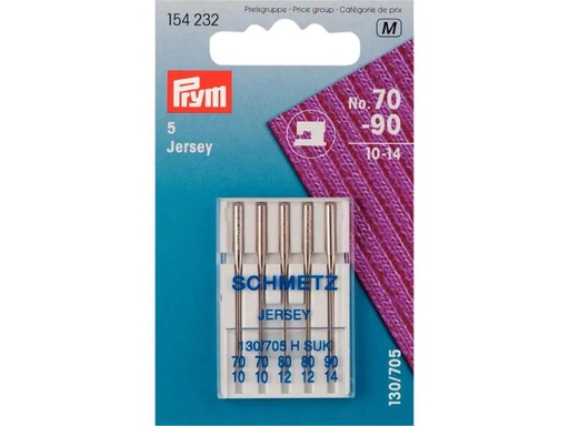 [90123059 1088040] Prym Nähmaschinennadel Nr. 70 - 90 Jersey, 5 Stück