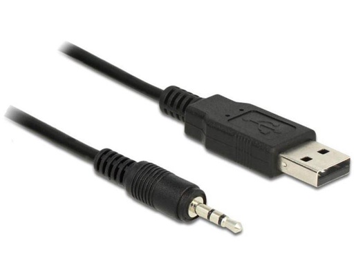 [90123082 377426] Delock USB 2.0-Kabel TTL 2.5 mm 3 Pin (3.3 V) USB A - Klinke 1.8 m