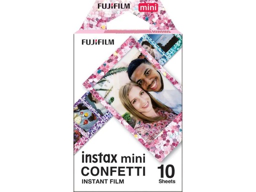 [90123150 934318] Fujifilm Sofortbildfilm Instax Mini 10 Blatt confetti