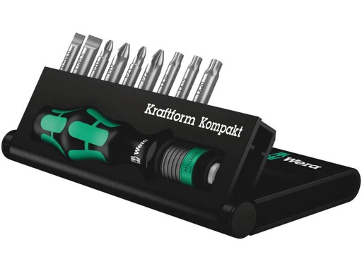 [90123244 890607] Wera Bit-Set Kraftform Kompakt 10-teilig