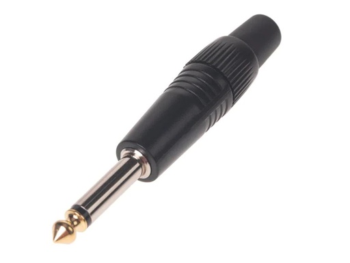 [90123264 889774] Bemero Stecker BC2001BK-M 6.3 mm Mono Klinkenstecker schwarz