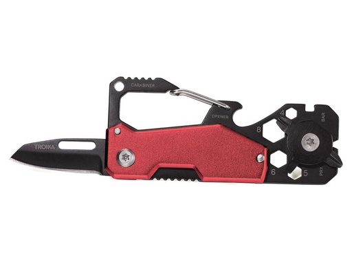 [90123311 1130779] Troika Taschenmesser Toolinator 10 Funktionen Rot/Schwarz