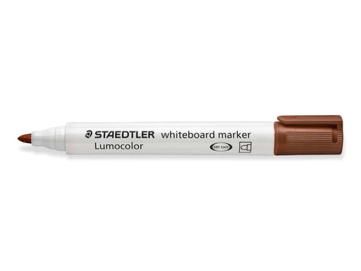 [90123360 914742] Staedtler Whiteboard-Marker Lumocolor 351 Braun, Rundspitze