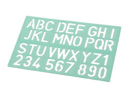 [90123484 514805] Linex Schriftschablone Standard Mittel