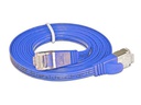SLIM Slimpatchkabel RJ-45 - RJ-45, Cat 6, STP, 0.15 m, Blau