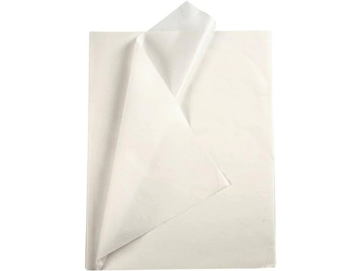[90123592 853090] Creativ Company Seidenpapier 50 x 70 cm, 25 Blatt, Weiss
