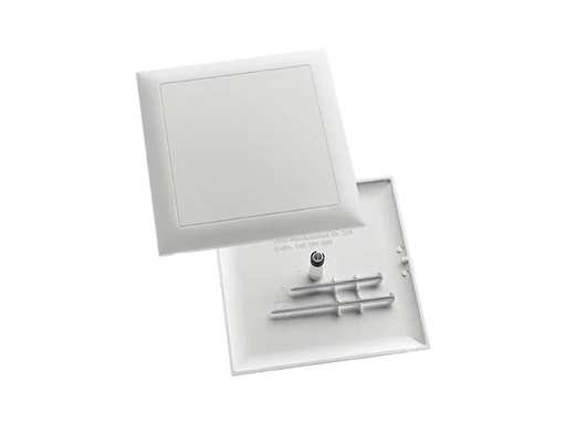 [90123626 854754] WEIBEL Steckdeckel EDIZIOdue Design 130 x 130 Weiss