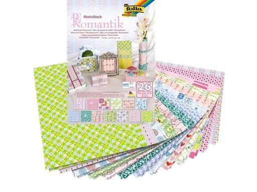 [90123638 287704] Folia Motivblock Romantik Mehrfarbig