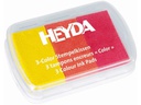 Heyda Stempelkissen 9x6 cm Gelb/Rot