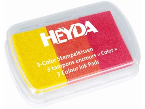 [90123691 665457] Heyda Stempelkissen 9x6 cm Gelb/Rot