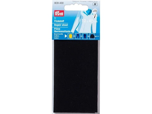 [90123754 1088121] Prym Flickstoff 12 x 45 cm, aufbügelbar, Schwarz