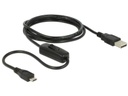 Delock USB 2.0-Stromkabel mit Schalter USB A - Micro-USB B 1.5 m