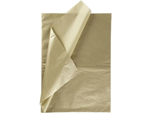 [90012367 1104179] Creativ Company Seidenpapier 50 x 70 cm, 6 Blatt, Gold