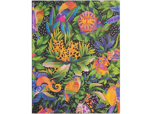 [90123902 1122212] Paperblanks Notizbuch Jungle Song 18 x 23 cm, Liniert, Mehrfarbig