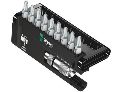 [90123959 770122] Wera Bit-Set Bit-Check 10 Drywall 1 SB 10-teilig