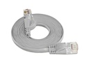 SLIM Slimpatchkabel RJ-45 - RJ-45, Cat 6, UTP, 1.5 m, Grau